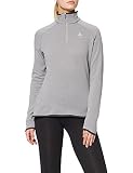 Odlo Damen CARVE CERAMIWARM Midlayer mit 1/2-Reißverschluss, Grey Melange, L