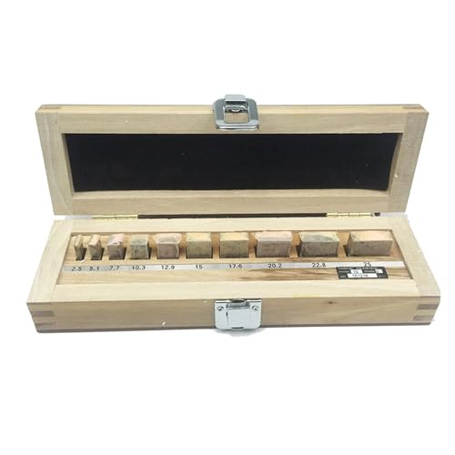 Blocs de jauge 0-25mm Grade 0 avec boîte de rangement pour inspection