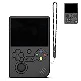 FIOPAZ for RG40XXV Silicone Protective Case, Soft Case for Anbernic RG 40XXV only, RG 40XX V Retro Handheld Game Console Accessories, Anti-Scratch Washable Silicone Case with Lanyard (Black)