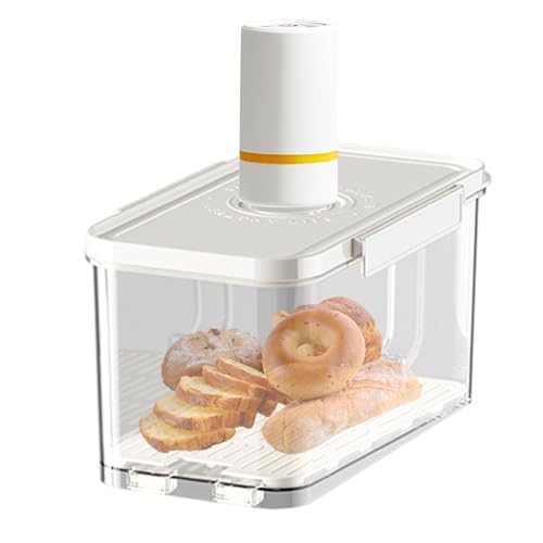 Caja de almacenamiento de alimentos al vacío: bandeja PP reutilizable, herramienta de bomba compacta | Tarjeta de conservación a prueba de fugas con tapa instantánea para verduras de despensa, restos