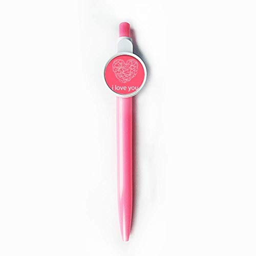 Stylo à bille Saint-Valentin à cœur rose indispensable au bureau et pour vos mots doux