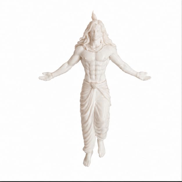 Floating Krishna Miniature for Resin Art, 3D Krishna Idol, DIY Craft Accessories, Spiritual Mini Figure for Tray, Wall Art & Handmade Decoration-image-48