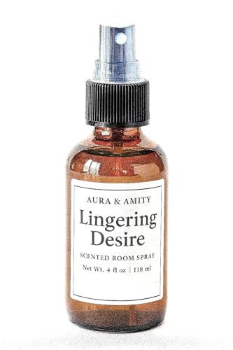 Image of Aura & Amity Premium Room & Linen Spray - Handmade Luxury Fabric & Home Fragrance Mist, Long-Lasting & Eco-Friendly (Lingering Desire)