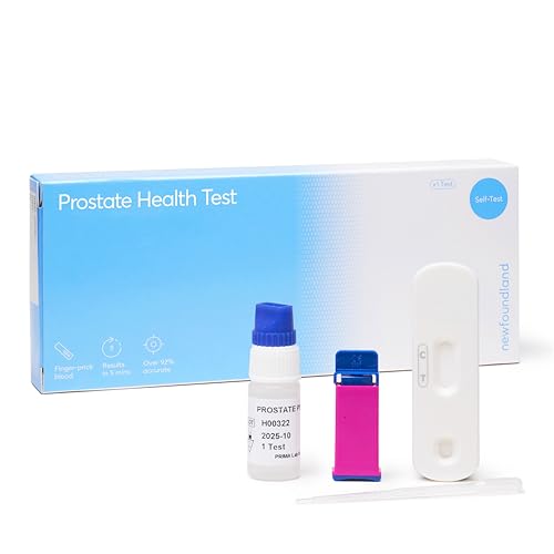 Newfoundland Prostate Test Kit-Home Self-Test for Prostate Health -Accurate & Rapid Result in Under 5 Minutes - Detect Prostate Specific Antigen (PSA) -Certified by CE Single Person Test Kit (1 Pack)