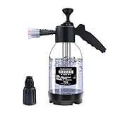 泡タイプ洗剤対応お掃除用スプレー 2リットル スプレーボトル 泡タイプ 洗車 泡 加圧式霧吹き 洗車 スプレー きれいきれい 泡 ボトル 泡ポンプボトル 大容量 家庭＆自動車兼用 家庭掃除用品 菜園 農作業 水やり 風呂 石鹸噴霧器 (白)