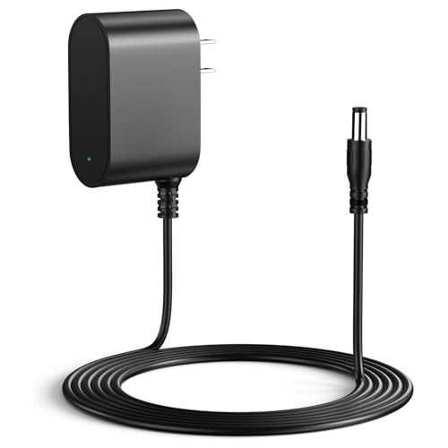 WUKUR 9V 2A Power Adapter for Crosley Record Player Power Cord Charger for Crosley Cruiser Portable Turntable Record Player CR8005A CR221 CR8005C I II III Series 5.9ft Cable (Not for 5V or 12V)