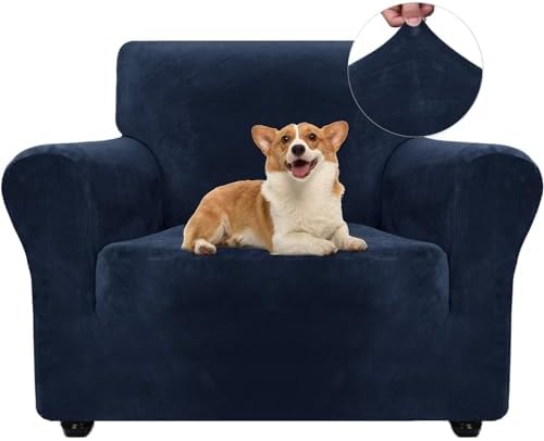 Ystyle Funda Sillón 1 Plaza, Terciopelo Ajustable, Cubre Sofá Elá...