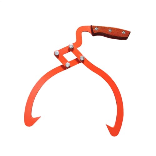 Generic ロググリッパー ログホルダー ウッドトング ログリフティングフック 庭木の丸太リフティング用, 最大開口部20cm