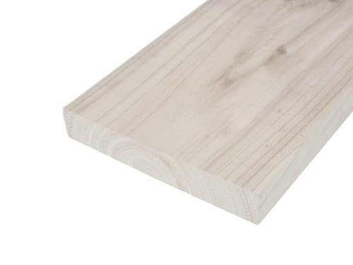 WOODPRO 国産杉 厚21mm×幅140mm×長さ800mm 屋外用塗装 WB(ホワイトベージュ)色 板材 厚み2.1cm 幅14cm 長さ80cm 受注生産
