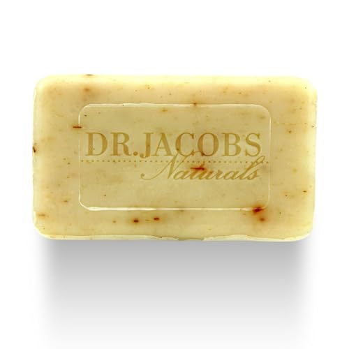 Dr Jacobs Naturals, Triple Milled Loofah Exfoliating Castile Bar Soap 5 oz. - Luscious Lavender