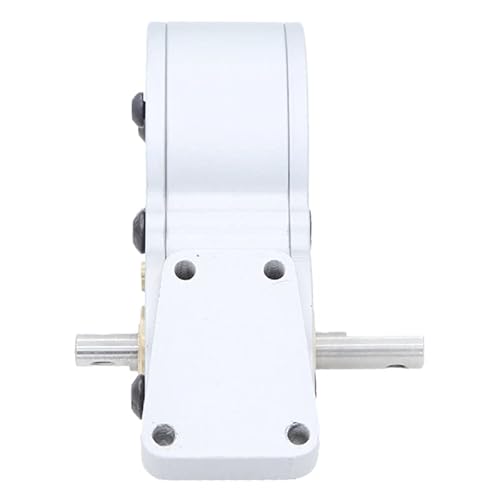 Cnc Gearbox Middle Transmission Box With Motor Gear For Lcg Chassis Low Center Of Gravity Frame Scx10 90046 90047 Parts (Silver) #TOP3