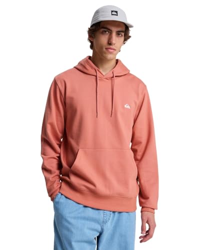 Rib at Cuff and Bottom Hem Quiksilver Maglione in Pile Basic Hoodie Young Men Uomo Rosa