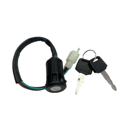 Kit de encendido con conector macho de 4 cables y llave para bloqueo seguro 2