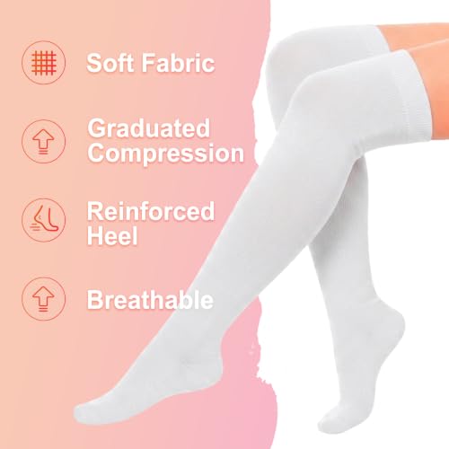 Image of 4 Pairs Compression Socks for Women Circulation-Best Support for Nurses,Running,Athletic,Travel