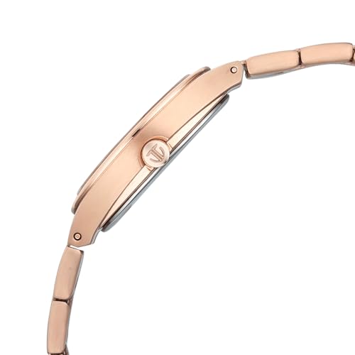 Image of Titan Work Essentials with Silver Dial Rose Gold Metal Strap Watch for Women - 95378WM01