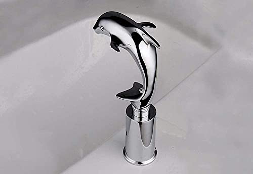 Robinet à induction eau chaude et froide en bronze pour lavabo monotrou