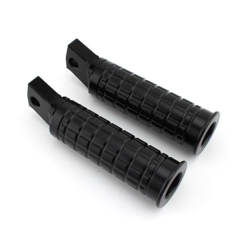 Repose-pieds Moto CNC R18 - Pédale Noire Antiglisse contre la Fatigue du Passager