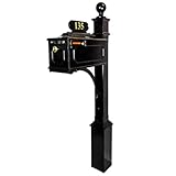 Williamsburg Estate Mailbox System (Estate Post - Black)