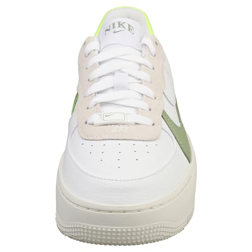 Nike Nike AIR Force 1 PLT.AF.ORM Womens Fashion Trainers in White Green - 5.5 US