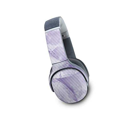 Image of MightySkins Carbon Fiber Skin Compatible with Skullcandy Crusher Evo Wireless - Round Amethyst | Protective, Durable Textured Carbon Fiber Finish | Easy to Apply | Made in The USA