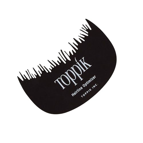 Toppik Hairline Optimizer Comb Helps Achieve Seamless Hair Fiber for a Natural Looking Hairline and Naturally Thicker Looking Hair, Black