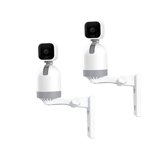 2Pcs Wall Mount Compatible for Blink Mini Pan-Tilt Camera Adjustable 180 Degree Provide Better Viewing