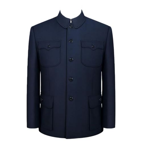 Blazer pour homme style chinois sculpté en coupe ample pour banquet