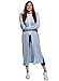 Produktbild oodji Collection Damen Langer Verschlussloser Cardigan, Blau, DE 34 / EU 36 / XS