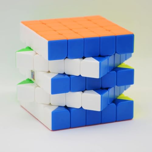 Image of HAWKISTER Kid Moyu Mfjs Meilong 5M 5X5 Magnetic Cube Stickerless, 5X5X5 M Speed Cube Puzzle