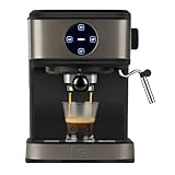 BLACK+DECKER BXCO850E - Macchina da Caffè Espresso, 20bar, 850W, 1,5L, Acciao Inox