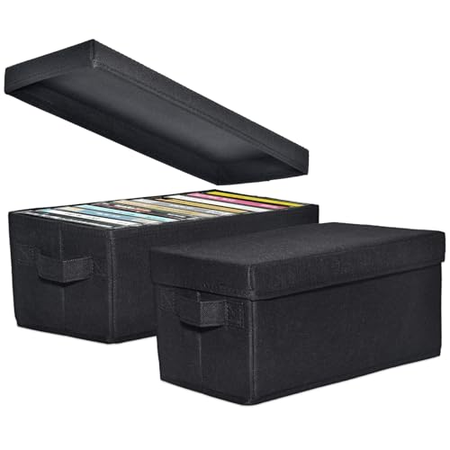 CCidea CD Storage Boxes - Pack of 2 CD Cases - 14