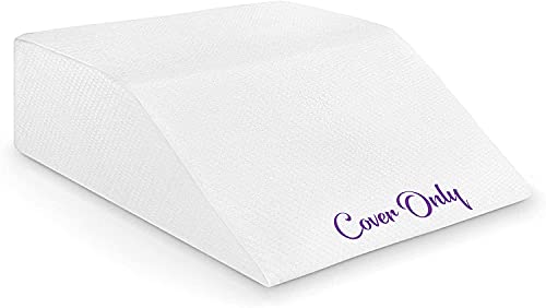 Ebung Leg Wedge Elevation Pillow for Sleeping Circulation Supportive Bed Pillow Leg Swelling Foot & Knee Discom (cover only)