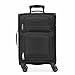 U.S. Traveler Rio Lightweight Softside Rolling Carry-on Suitcase, 4-Wheel Single, Black