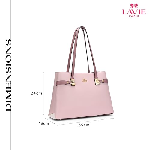 Image of LAVIE PARIS Women's 3 Compartment Large Satchel Bag | Satchel Handbag for Work | Ladies Purse | Stylish Shoulder Bag | Gift for Women
