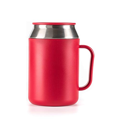 Taza térmica de acero y plástico Tupperware 400ml roja miniatura 1