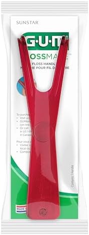 GUM Flossmate Reusable Floss Handle, Environmentally Friendly, Dental Floss Picks for Plaque Removal and Gum Health (Pack of 1)