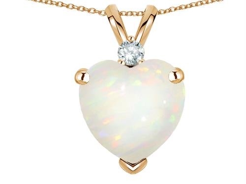 Star K 8mm Heart Shape Solid 10k Gold Classic Heart Pendant Necklace2