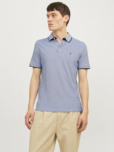 Polo JACK & JONES para hombre modelo 12191216 talla XX-Large color Azul y Blanco miniatura 6