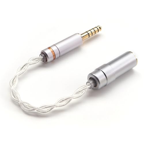 4.4MMバランス型イヤホンインピーダンスプラグ インピーダンスアダプタ 36 75 100 150 200 400 オーム 4.4mmオスメス金メッキプラグ シングルエンドステレオ ノイズキャンセリングアダプター抵抗ノイズフィルタープラグ ノイズ低減 一