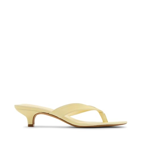 Steve Madden Steve Madden Women's Tracie Heeled Sandal, Yellow Suede, 8
