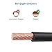 Cable Matters Heavy Duty 12 AWG Speaker Wire - 12ft, Single OFC Speaker Cable with Banana Plugs, Black