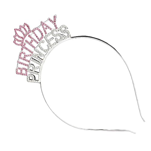balacoo Princess Crown Hair Accessories Birthday Headband Party Girls Birthday Headband Stylish Hair Hoop Fashion Costume Accessory