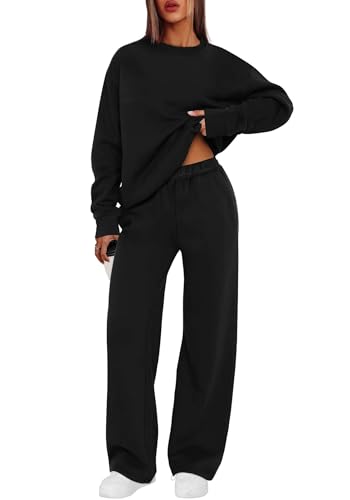 XIEERDUO Sweatsuits Women 2 Piece Outfit Matching Lounge Sets Fall Outfits 2025 Fashion Clothing Crewneck Track Suits