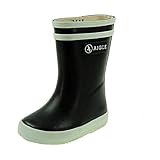 Logo kann variieren Aigle Unisex-Kinder Baby Flac Gummistiefel, Blau (Marine/White 1), 23 EU