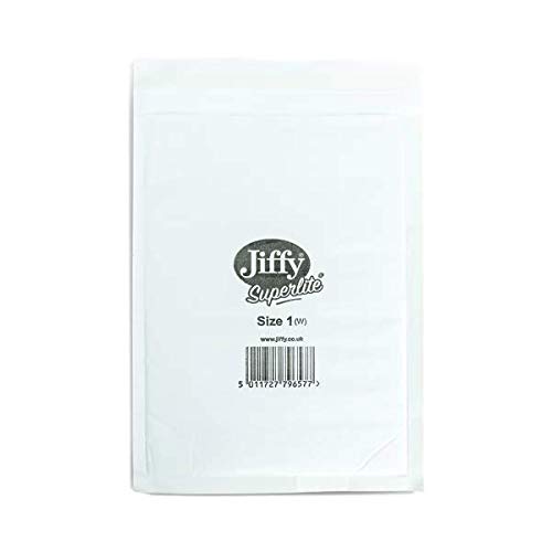 Jiffy Superlite Mailer Size 1 170x245mm White (Pack of 200) MBSL02801