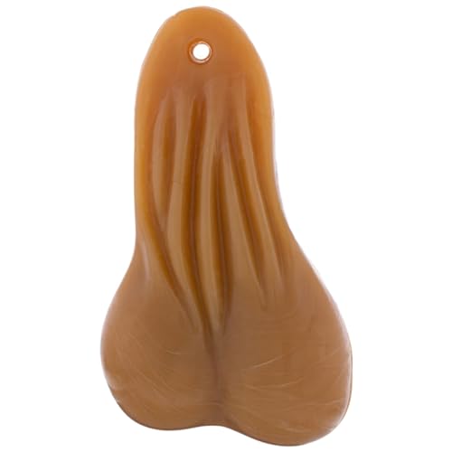8.25 Inch Large Tan Low Hanging Rubber Bull Balls for Trailer Hitch Or Bumper