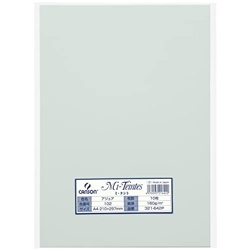 マルマン 色画用紙 ミタント 321-642P A4 10枚 アジュア