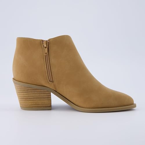 CUSHIONAIRE Women's Edith cut out ankle bootie +Memory Foam, Wide Widths Available4