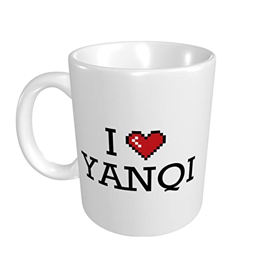peiyeety Tasses à café drôles surdimensionnées pour les femmes, tasse I Love Yanqi, tasses à café amusantes pour femmes, tasses amusantes pour sarcasme