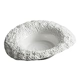 Alipis Plato Decorativo de con Diseño de Sombrero y Textura de Roca Plato para Pasta y Postres para Uso Hogar y Restaurante